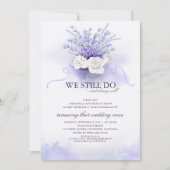 Paarse Lavenders "We doen nog steeds" bruiloft Jub Kaart (Voorkant)