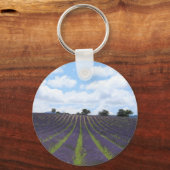 Paarse lavendervelden bij Sault Sleutelhanger (Voorkant)