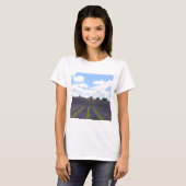 Paarse lavendervelden bij Sault T-shirt (Voorkant volledig)