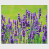 Paarse lavenderventiel cadeaupapier (Vlak)