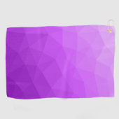 Paarse laveneder verloop geometrisch mesh patroon golfhanddoek (Horizontaal)