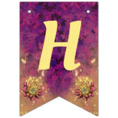 Paarse Leaves Fairy Birthday Vlaggetjes (Tweede vlag)