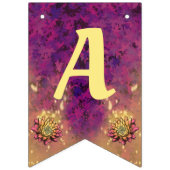 Paarse Leaves Fairy Birthday Vlaggetjes (Derde vlag)