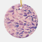 Paarse leaves keramisch ornament (Voorkant)