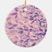Paarse leaves keramisch ornament (Achterkant)
