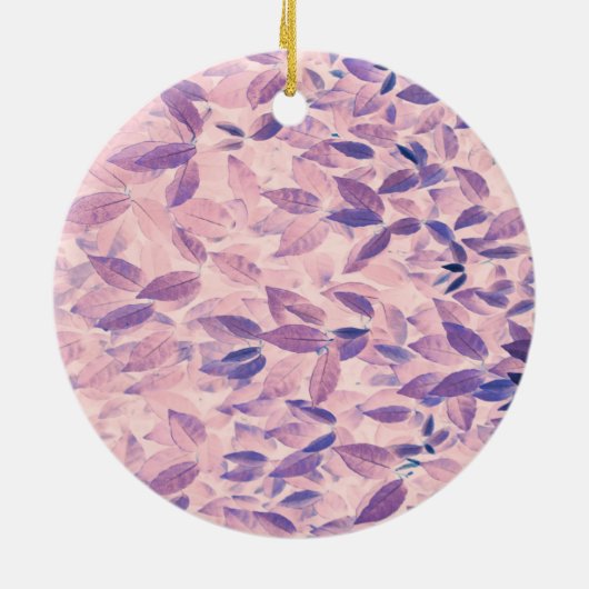 Paarse leaves keramisch ornament (Achterkant)