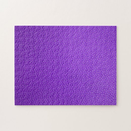 Paarse leder Jigzaag Puzzle Legpuzzel (Horizontaal)