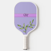 Paarse leder Monogram Pickleball Paddle (Achterkant)