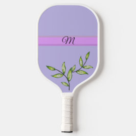 Paarse leder Monogram Pickleball Paddle