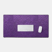 Paarse lederen patroon bureaumat (Keyboard & Muis)