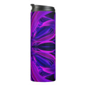 Paarse lederen thermisch getumbler thermosbeker (Geroteerd rechts)