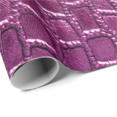 Paarse ledertextuur cadeaupapier (Rol Hoek)
