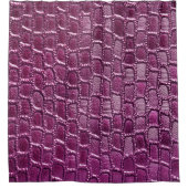 Paarse ledertextuur douchegordijn (Voorkant)