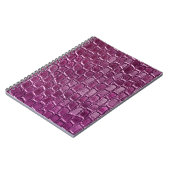 Paarse ledertextuur notitieboek (Linkerzijde)