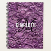  paarse leer met gereedschap planner (Voorkant)