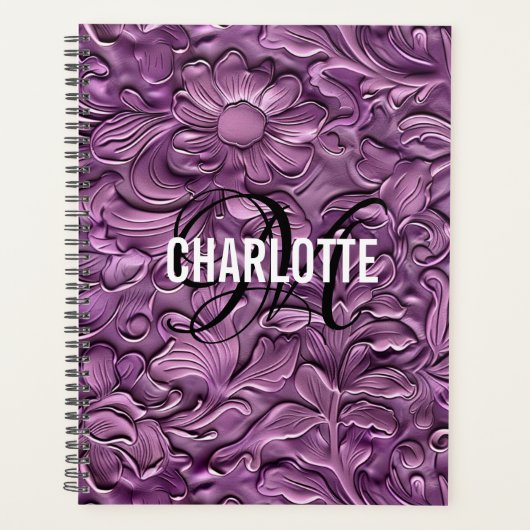  paarse leer met gereedschap planner (Voorkant)