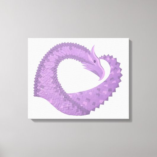 Paarse leeuwerik canvas afdruk (Voorkant)