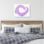 Paarse leeuwerik canvas afdruk (Insitu (Slaapkamer))