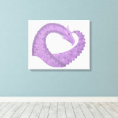 Paarse leeuwerik canvas afdruk (Insitu (Houten vloer))