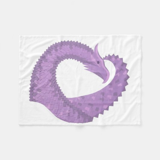 Paarse leeuwerik fleece deken (Voorkant (Horizontaal))