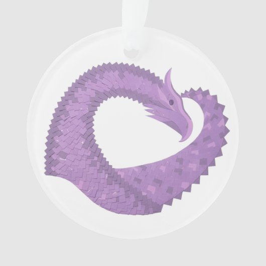 Paarse leeuwerik ornament (voorkant)