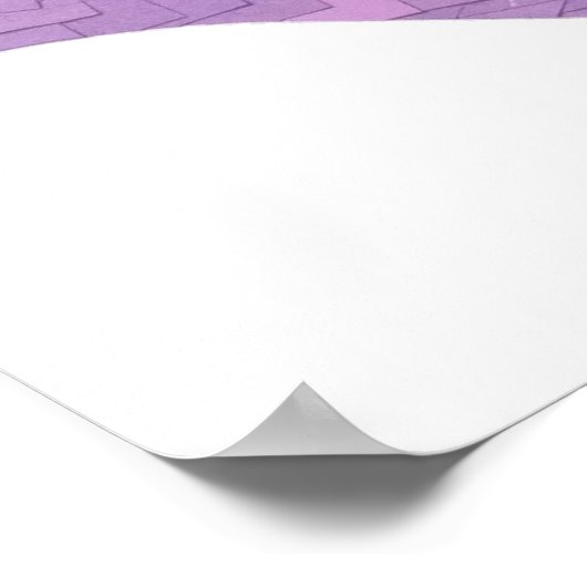 Paarse leeuwerik poster (Hoek)