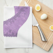 Paarse leeuwerik theedoek (Quarter Fold)