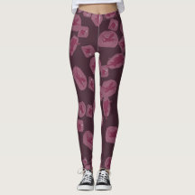 Paarse legging Paarse leggings met feeënpatroon