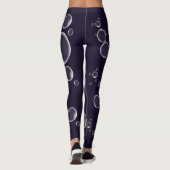 Paarse Leggings drijvende zeepbellen (Achterkant)
