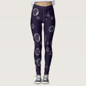 Paarse Leggings drijvende zeepbellen (Voorkant)