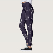 Paarse Leggings drijvende zeepbellen (Links)