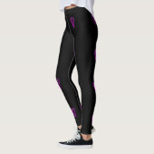 Paarse Leggings met briefopeningen (Links)
