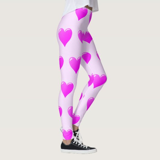 Paarse Leggings met harten - Kies kleur (Rechts)