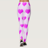 Paarse Leggings met harten - Kies kleur (Achterkant)