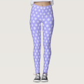 Paarse Leggings met poodot (Voorkant)