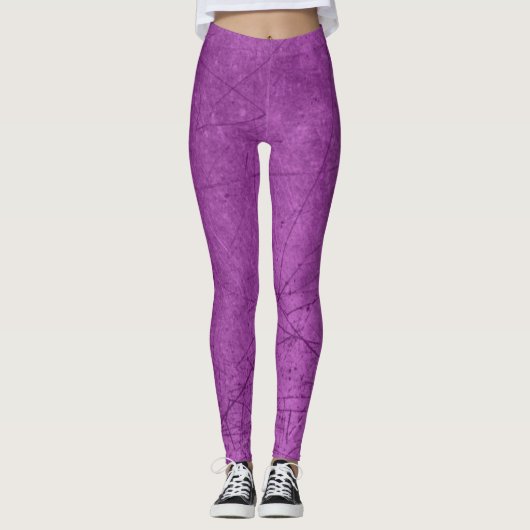 Paarse Leggings met Scratch als Uiterlijk (Voorkant)