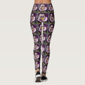 Paarse Leggings Pansy (Achterkant)