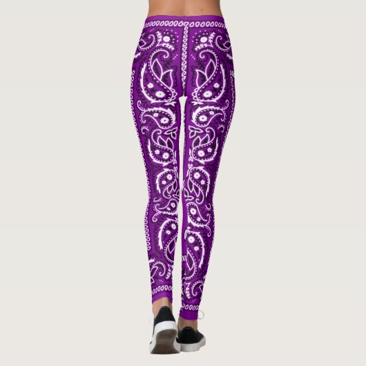 Paarse Leggings van Bandana (Achterkant)
