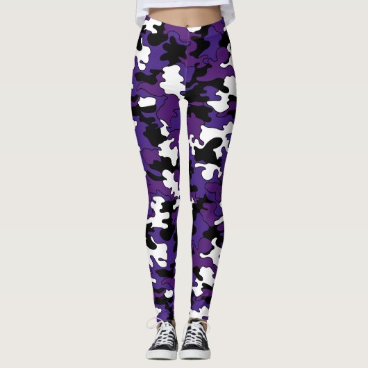 Paarse Leggings van Camo (Voorkant)