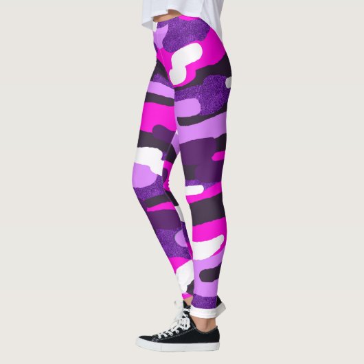 Paarse Leggings van Camouflage (Links)