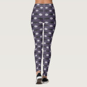 Paarse Leggings van de schedel en de buik Hallowee (Achterkant)