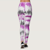 Paarse leggings voor het schilderen van lila dijen (Achterkant)