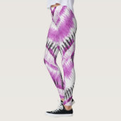Paarse leggings voor het schilderen van lila dijen (Links)