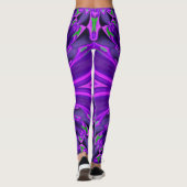 Paarse Leggings voor ontwerpwervelkolom (Achterkant)