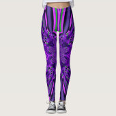 Paarse Leggings voor ontwerpwervelkolom (Voorkant)