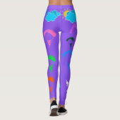 Paarse Leggings voor zonneschijn door Pixie (Achterkant)