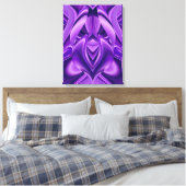 Paarse Lelie Droom Canvas Afdruk (Insitu (Slaapkamer))