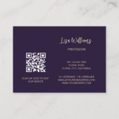 Paarse lelies | 3D bloemen Visitekaartje (Achterkant)