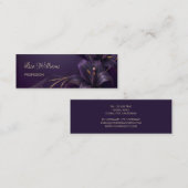 Paarse Lelies 3D Flowers Luxe Visitekaartje (Voorkant / Achterkant)