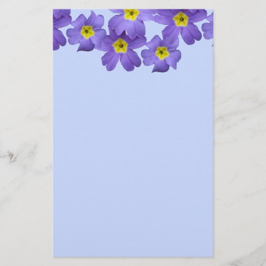 Paarse lente bloem foto briefpapier (Voorkant)